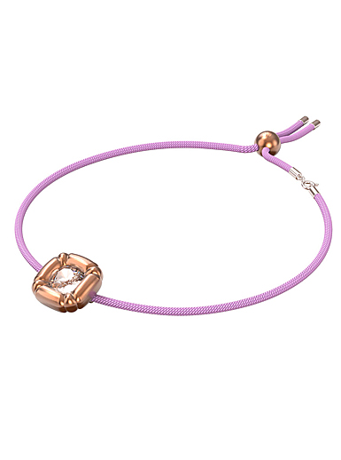 Swarovski Dulcis Necklace, Cushion Cut Crystals, Purple