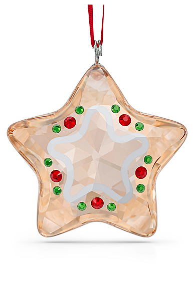 Swarovski 2022 Holiday Cheers Gingerbread Star Ornament