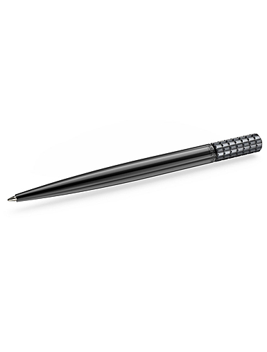 Swarovski Ballpoint Pen, Silver Tone, Black Lacquered