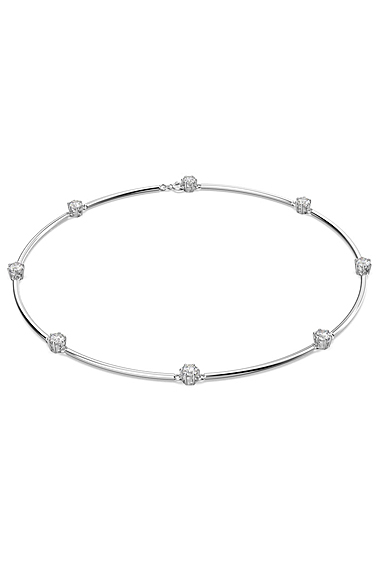 Swarovski Round Cut Crystal and Rhodium Constella Necklace