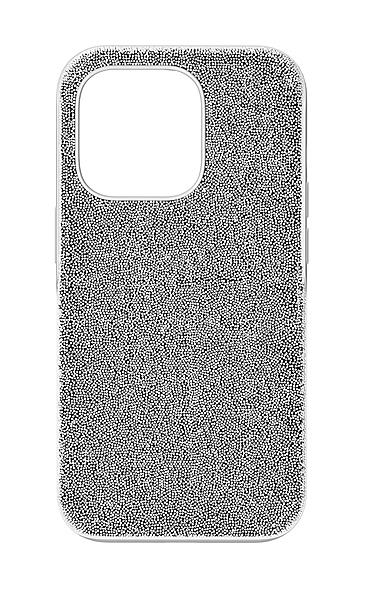 Swarovski High Smartphone Case, iPhone 14 Pro Max, Silver Tone