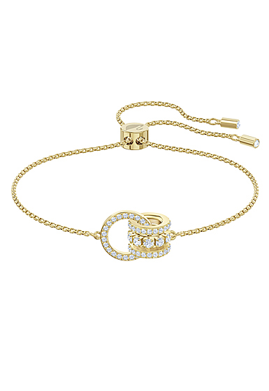Swarovski Further Crystal and Gold Loop Bracelet