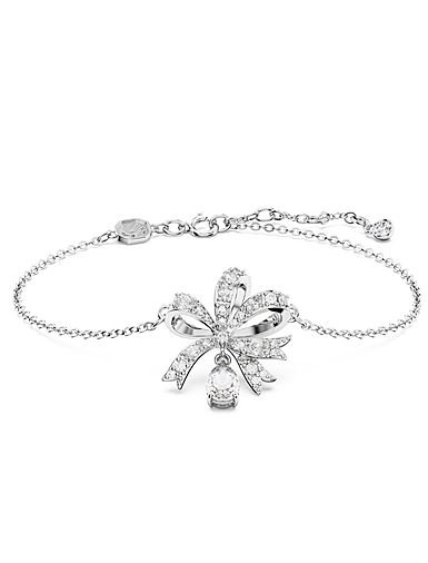 Swarovski Jewelry Bracelet Volta, XS Bow White, Rhodium