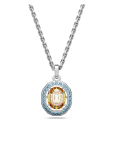Swarovski Jewelry Necklace Chroma, Pendant S Yellow, Rhodium