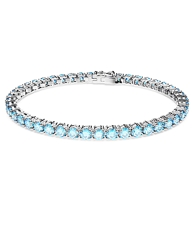 Swarovski Jewelry Bracelet Matrix, Aqua, Rhodium L