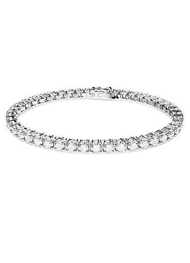 Swarovski Jewelry Bracelet Matrix, White, Rhodium L