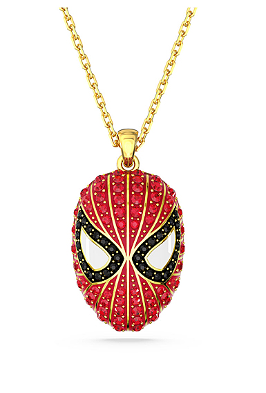 Swarovski Jewelry Necklace Marvel Pendant Spider-Man Gold