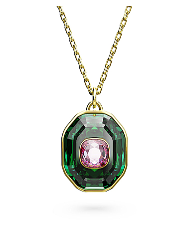 Swarovski Jewelry Necklace Chroma, Pendant S Green, Gold