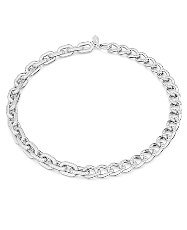 Swarovski Jewelry Necklace Dextera, Modern Chain Pave Crystal, Rhodium L