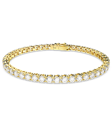 Swarovski Jewelry Bracelet Matrix, White, Gold L