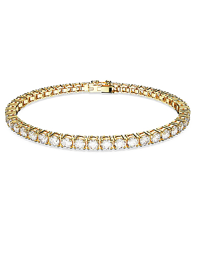 Swarovski Jewelry Bracelet Matrix, White, Gold M