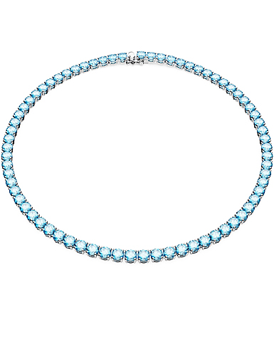 Swarovski Jewelry Necklace Matrix, Necklace M Aquamarine, Rhodium M