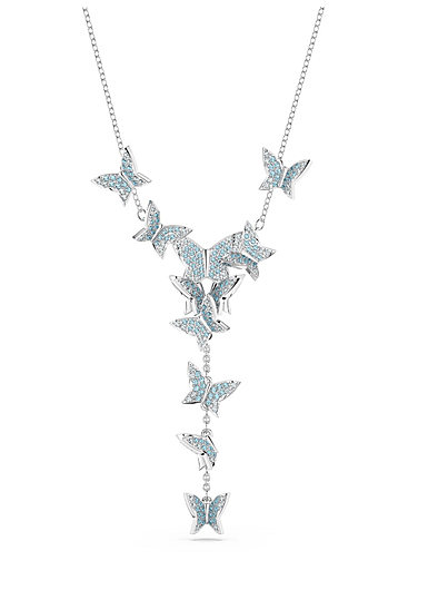 Swarovski Jewelry Necklace Lilia, Necklace Blue, Rhodium