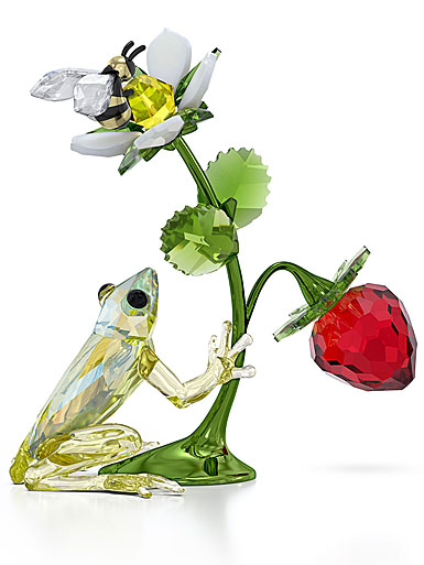 Swarovski Idyllia Frog, Bee and Strawberry