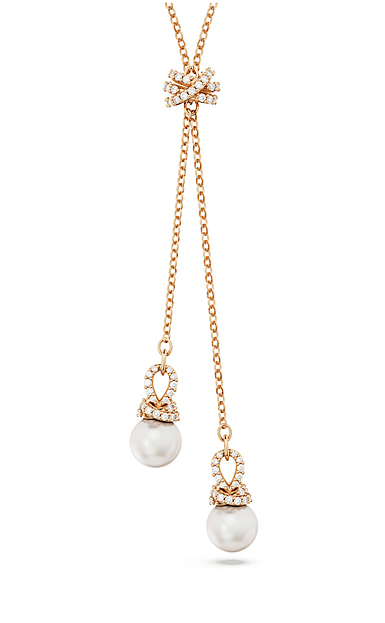 Swarovski Originally Y Crystal and Rose Gold Pendant Necklace