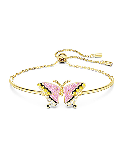 Swarovski Idyllia Butterfly Multicolored and Gold Bracelet
