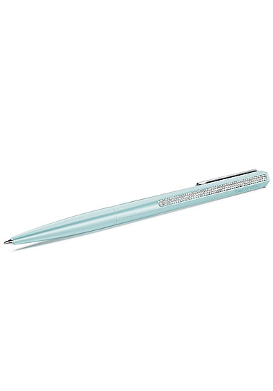 Swarovski Crystal Shimmer ballpoint pen, Blue lacquered, Chrome plated
