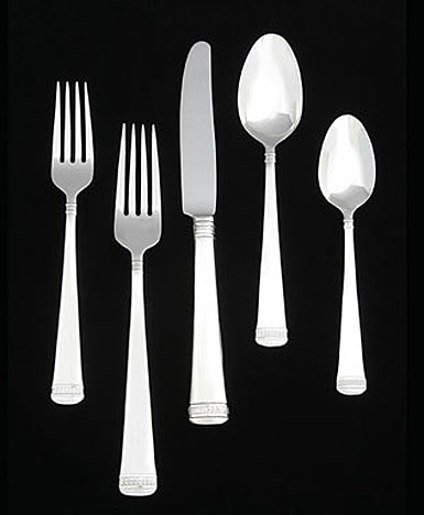 Wedgwood Notting Hill Stainless Flatware, 5 Piece Place Setting 