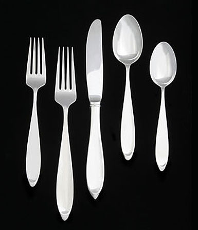 Wedgwood New Oberon Stainless Flatware, 5 Piece Place Setting 