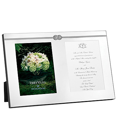 Vera Wang Wedgwood Infinity Frame Double Invitation Metal Picture Frame