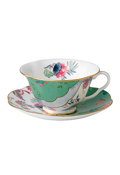 Wedgwood Butterfly Bloom Teacup and Saucer Set Butterfly Posy