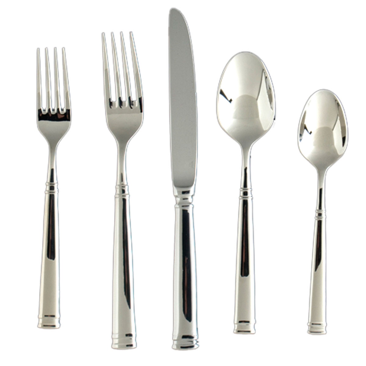 Fortessa Stainless Flatware Bistro 5 Piece Place Setting