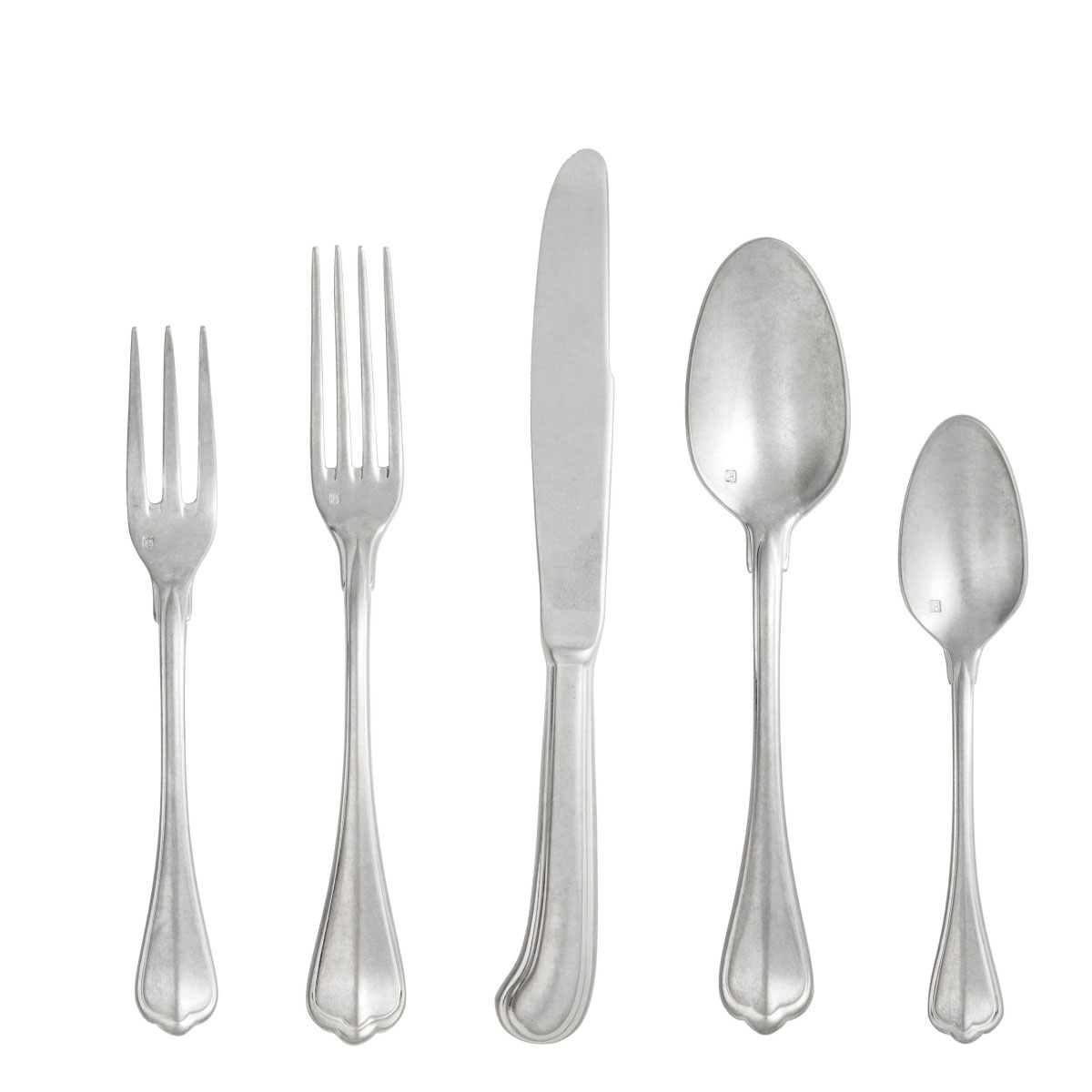 Fortessa Stainless Flatware San Marco Antiqued 5 Piece Place Setting
