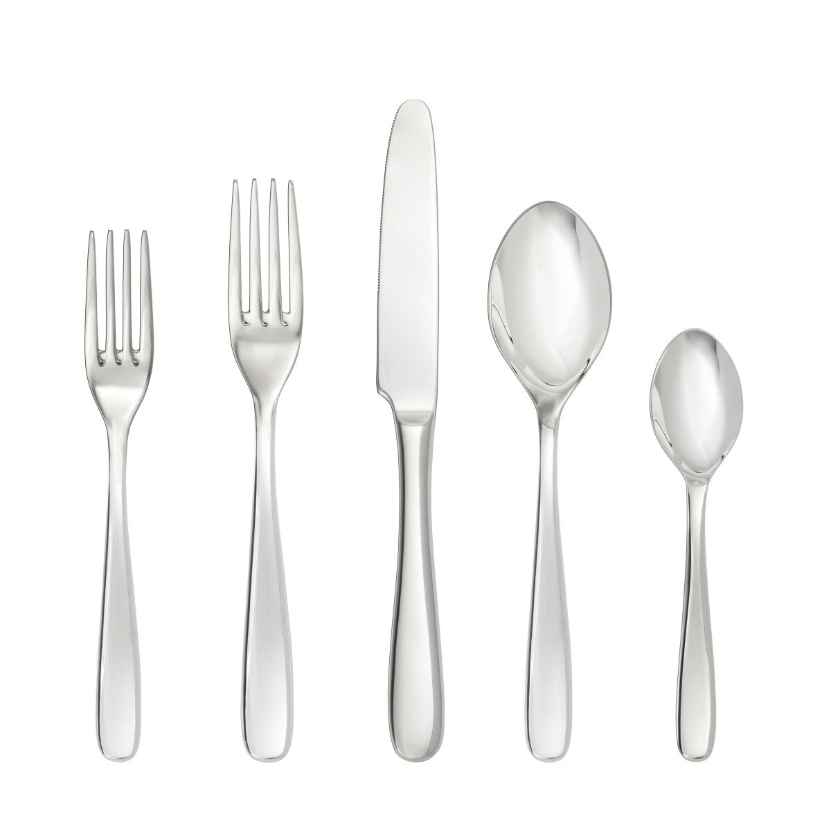 Fortessa Stainless Flatware Grand City 5 Piece Place Setting