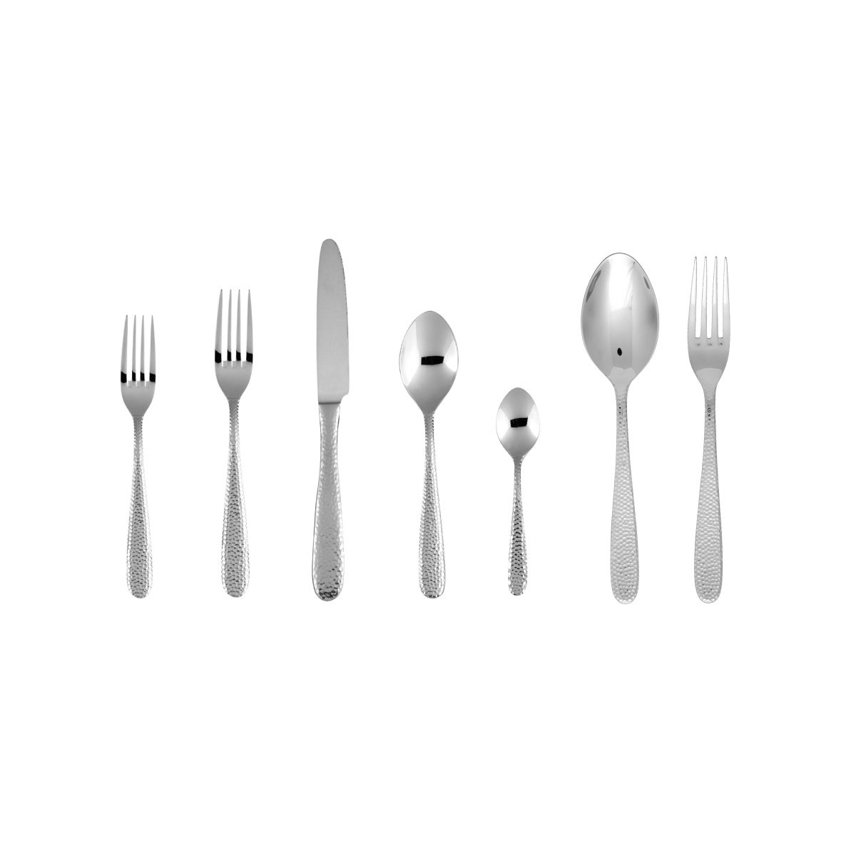 Fortessa Stainless Flatware Apollo 62 Piece Place Setting, 18, 0