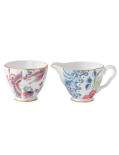 Wedgwood Butterfly Bloom Creamer and Sugar
