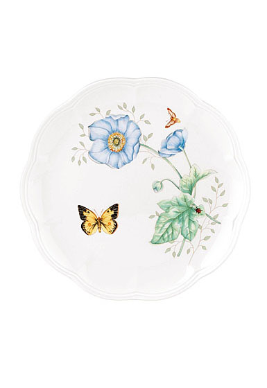Lenox Butterfly Meadow China Monarch Accent Plate, Single
