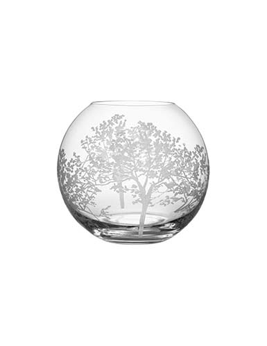 Orrefors Crystal, 6.77" Organic Round Crystal Vase