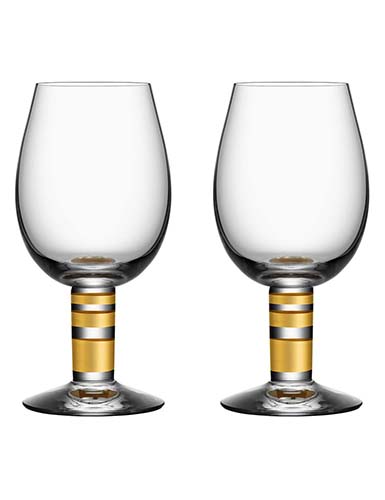 Orrefors Crystal, Morberg Exclusive Crystal White Wine, Pair
