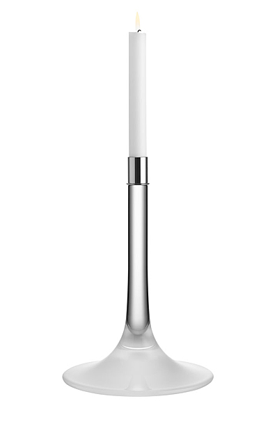 Orrefors Cirrus 11" Candlestick Tall, Single