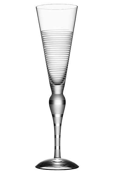 Orrefors Clown Champagne Flute Single, Frost Lines