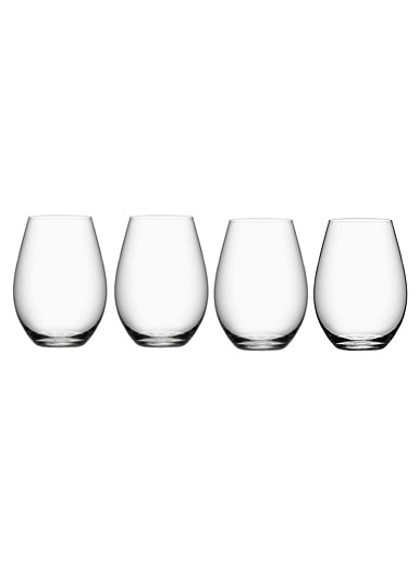 Orrefors More Stemless Wine Tumblers, Set of Four