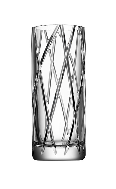 Orrefors Crystal, Explicit Striped 9 7/8" Crystal Vase