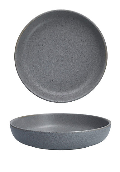 Fortessa Stoneware Sound Cement Coupe Pasta Bowl 8.5" 28oz