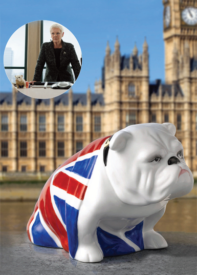 Royal Doulton British Bulldog Jack, from Skyfall, James Bond