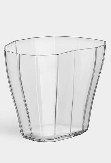 Orrefors Reed 7" Vase Clear Low