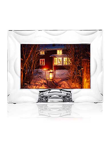 Orrefors Crystal, Wave 4x6" Picture Frame