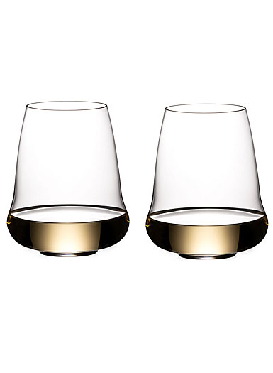 Riedel Stemless Winewings Riesling, Champagne Pair