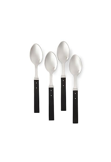 Ralph Lauren Ronan Set of 4 Cafe Spoons, Black