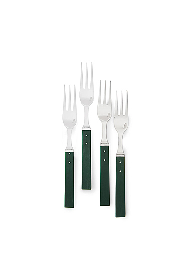 Ralph Lauren Ronan Set of 4 Appetizer Forks, Green