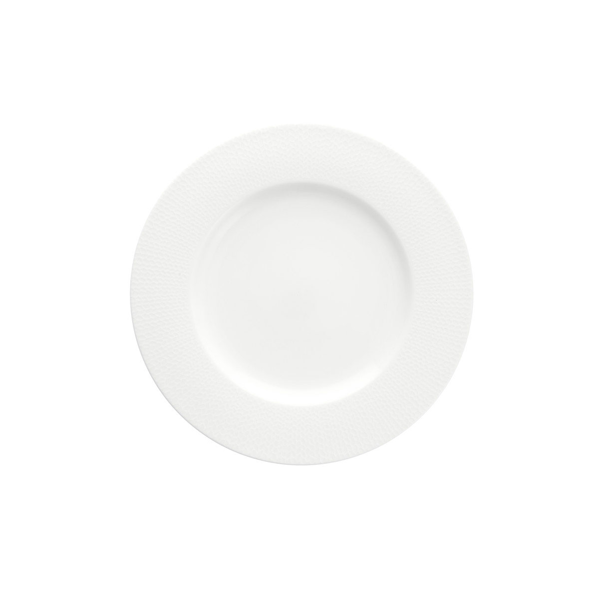 Fortessa Fine China Amanda White Embossed Dinner Plate 10.75"