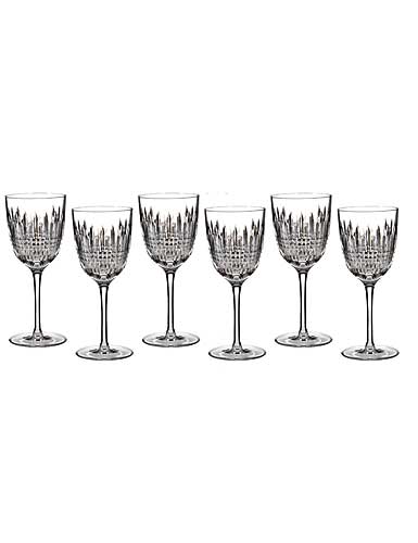 Waterford Crystal, Lismore Diamond Crystal Goblet, Boxed Set 5+1 Free