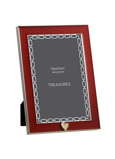 Vera Wang Wedgwood Treasures With Love Red Heart 4x6" Frame