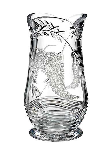 Waterford Crystal, House of Waterford Wisteria Vine 11" Crystal Vase