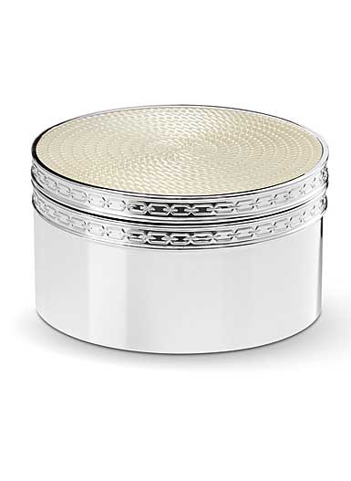 Vera Wang Wedgwood With Love Nouveau Covered Box, Pearl
