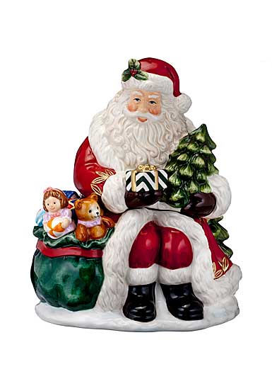 Waterford Holiday Heirloom Nostalgic Collection Gift from Santa Cookie Jar